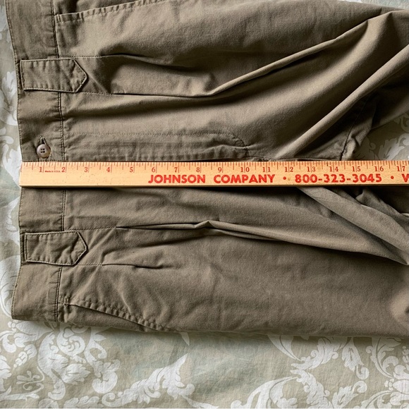 Essentials Sport Loafers Pants 12 Khaki Brown Y2K 90's Pleated front Cuffed legs - Picture 6 of 16